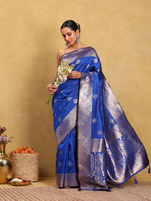 Vasthrlay Banarasi Unstitched Saree