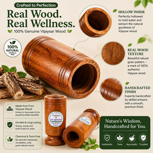 Divarth Premium Vijaysar Wood Glass 100ML