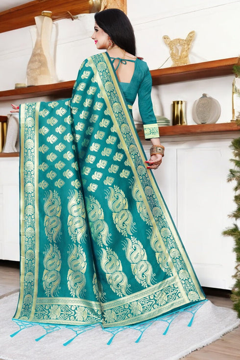 Vasthrlay Banarasi Traditional Unstitched Saree