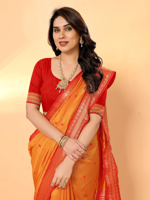 Vasthrlay Jacquard Unstitched Saree