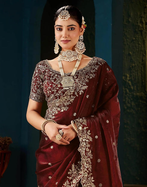 Vasthrlay Embroidered Traditional Embellished Applique Bollywood