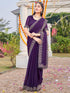 Vasthrlay Georgette Scalloped Rani Saree