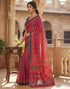 Vasthrlay Womens Printed Unstitched Olive Green Saree