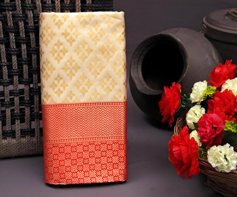 Vasthrlay Kanjivaram Wedding Unstitched Saree