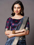 Vasthrlay Banarasi Unstitched Grey Ethnic Wear