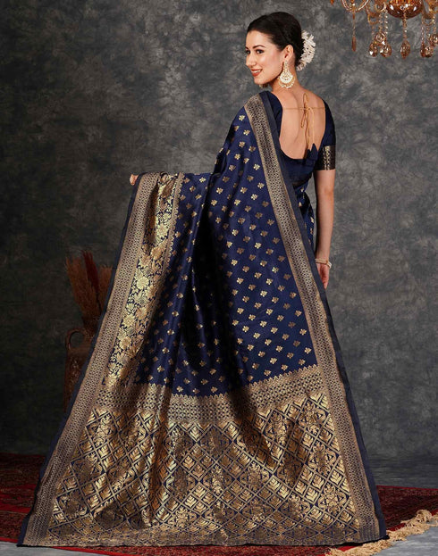 Vasthrlay Banarasi Traditional Unstitched Saree