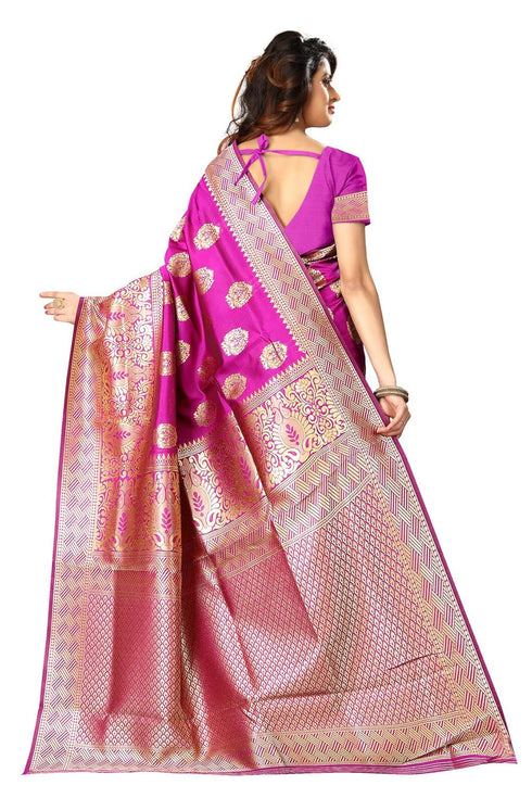 Vasthrlay Royal Blue San Pari Saree