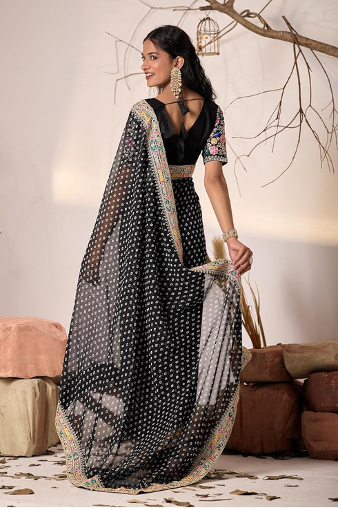 Vasthrlay Embroidered Unstitched Saiyaara Gold Free Ethnic Wear