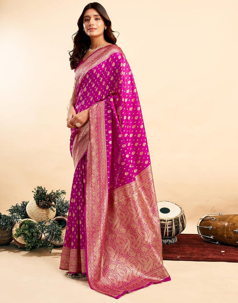 Vasthrlay Kanjivaram Banarasi Wedding Light Green Saree