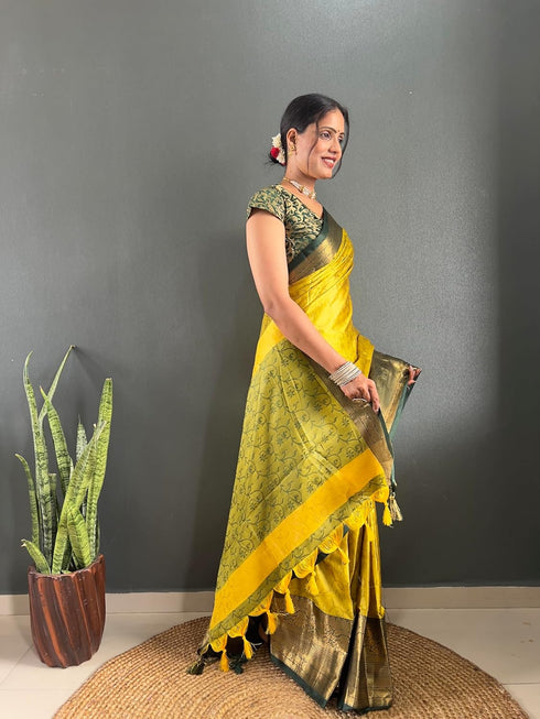 Vasthrlay Kanjivaram Blouse Traditional Pistablue