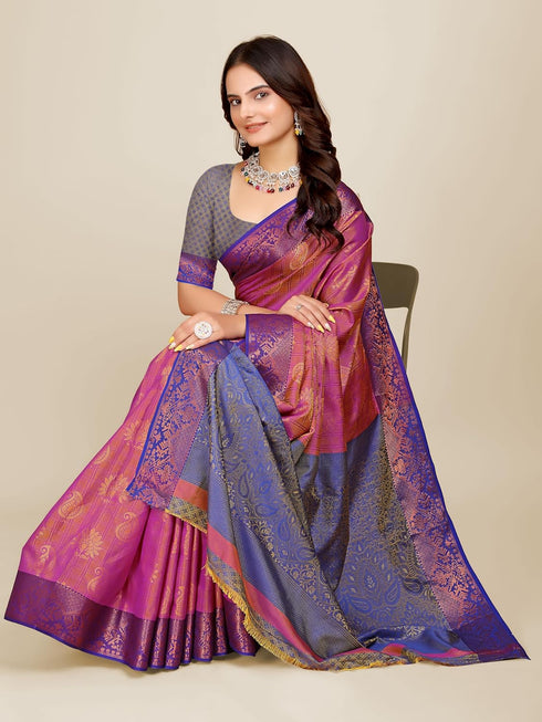 Vasthrlay Multicoloured Banarasi Ethnic Wear