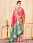 Vasthrlay Womens Weaving Unstitched Light Green Saree
