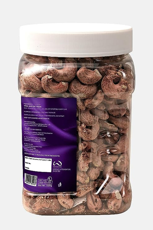 Pureheart Borma Cashews/Skin Unpeeled Cashews Natural Whole Cashews