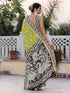 Vasthrlay Kalamkari Printed Olive Saree