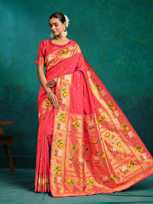 Vasthrlay Paithani Woven Saree