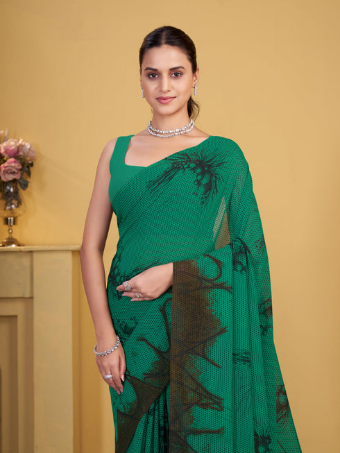 Vasthrlay Georgette Printed Saree