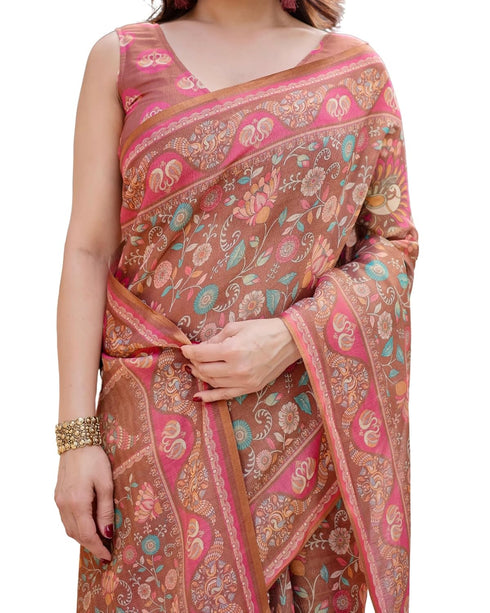 Vasthrlay Floral Tassels Traditional Saree
