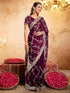 Vasthrlay Scalloped Embroidery Unstitched Light Green Saree