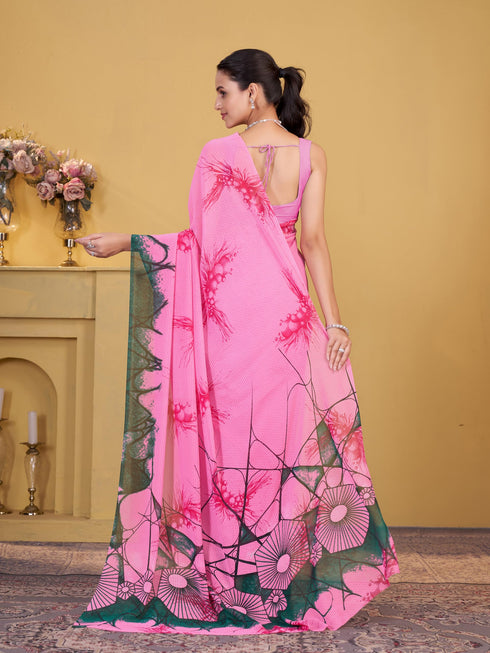 Vasthrlay Georgette Printed Saree