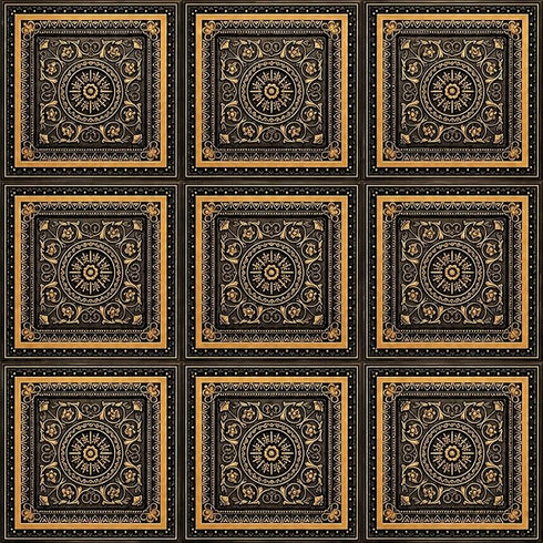 SATYAM KRAFT Ganpati Bappa Backdrop | janmashtami Decor | Wall Panels (9 pcs set)
