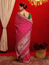 Vasthrlay Printed Bandhani Peacock Saree