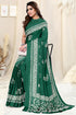 Vasthrlay Fashion Chiffon Printed Black Ethnic Wear