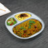 Stainless Steel Plates with Compartments Set of 2