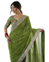 Vasthrlay Georgette Embroidery Unstitched Pink Saree