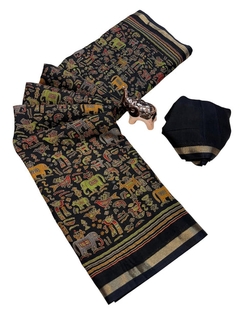Vasthrlay Ghicha Kalamkari Print