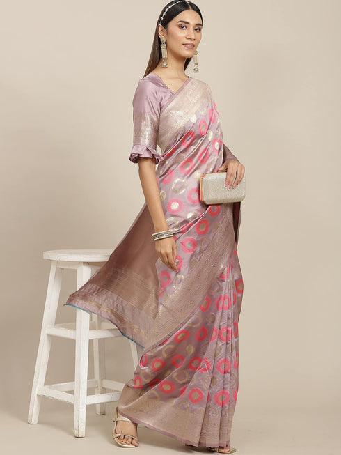 Vasthrlay Banarasi Jacquard Weaving Saree