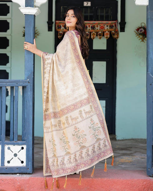 Vasthrlay Handloom Traditional Paisley Saree