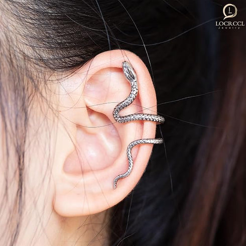 Snake Ear Cuff Stud Earring Punk Retro Climber Ear Cuff