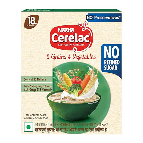 CERELAC Baby Food Cereal | 5 Grains & Vegetables