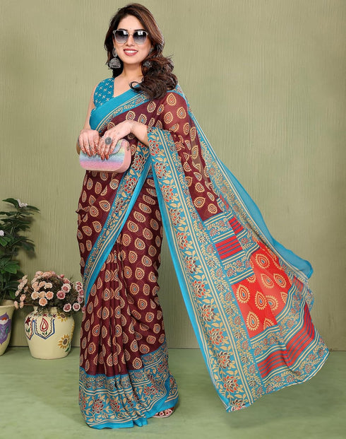 Vasthrlay Georgette Traditional Ethinic Az Ys Vaidika Ethnic Wear