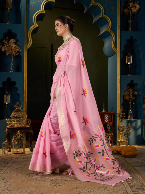 Vasthrlay Cotton Unstitched Saree