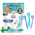 GuruNanda Ready-to-Go Disposable Mini Travel Toothbrushes