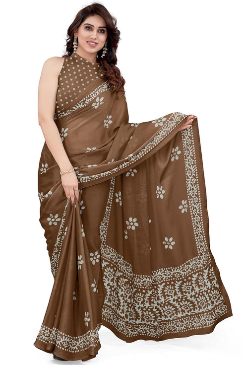 Vasthrlay Fashion Chiffon Printed Parrot Ethnic Wear