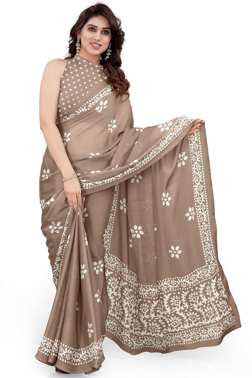 Vasthrlay Fashion Chiffon Printed Parrot Ethnic Wear