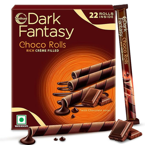 Sunfeast Dark Fantasy Rich Creme Filled Choco Wafer Roll