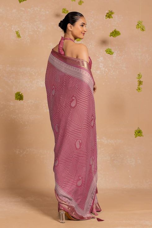 Vasthrlay Fashion Georgette Bandhani Printed Ethnic Wear