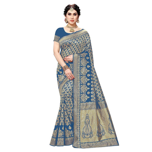 Vasthrlay Banarasi Kanjivaram Material Ethnic Wear