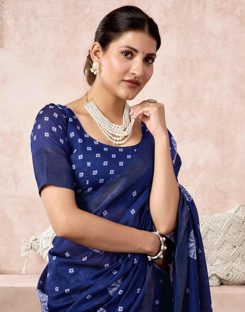 Vasthrlay Womens Cotton Blouse Teal Saree