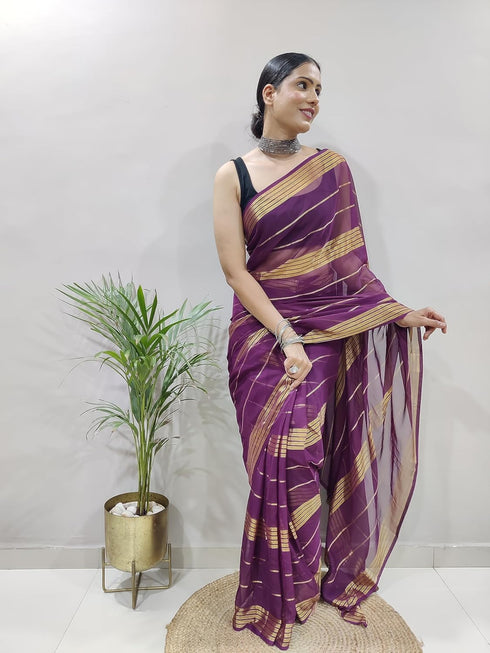 Vasthrlay Georgette Unstitched Jamli Free Ethnic Wear