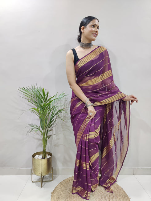 Vasthrlay Georgette Unstitched Saree