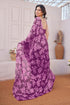 Vasthrlay Fashion Chiffon Printed Red Ethnic Wear