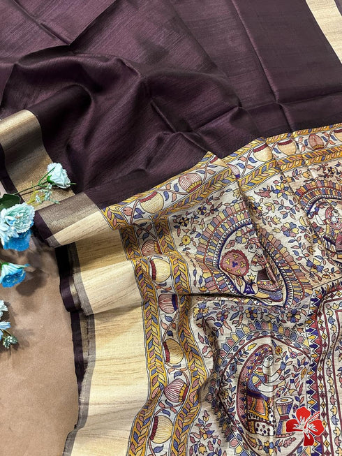 Vasthrlay Tussar Saree Bordar