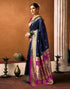 Vasthrlay Paithani Banarasi Unstitched Green Saree