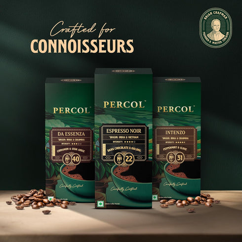PERCOL Espresso Noir Blend 22 Premium Instant Coffee 100g
