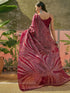 Vasthrlay Womens Printed Unstitched Beige Saree