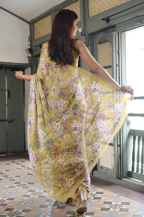 Vasthrlay Fashion Chiffon Georgette Dusty Ethnic Wear